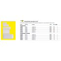 Portaetichette adesive Sei Rota IesTI A4 + etichette intercambiabili 65x140 mm trasparente - conf. 10 pezzi - 321114