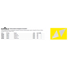 Tasche adesive DURABLE CORNERFIX® triangolari polipropilene trasparente 75x75mm  conf. 100 - 828119