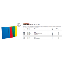 Cartellina a 3 lembi LEONARDI cordonatura multipla e chiusura con A4 giallo - U110GI (Conf.10)