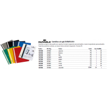 Cartellina ad aghi DURABLE DURAPLUS® A4 nero 257901 (Conf.25)
