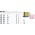 Cartellina semplice FAVINI FOLDER S cartoncino Simplex Luce&Acqua 200 g/m² 25x34cm mix 5 colori  conf.50 - A50X664