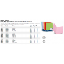 Cartellina semplice FAVINI FOLDER S cartoncino Simplex Luce&Acqua 200 g/m² 25x34cm rosa 10  conf.50 - A50S664