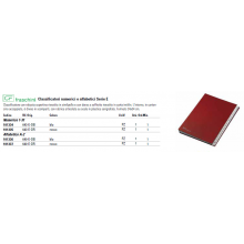 Classificatore numerico 1-31 FRASCHINI 24x34 cm in dermoide con dorso espandibile rosso - 643-E-DR