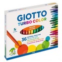 Pennarelli GIOTTO Turbo Color punta fine 2,8 mm assortiti astuccio da 36 - F418000