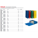 Cartelle portaprogetti Esselte C26 EUROBOX dorso 6 cm presspan biverniciato blu  - 390326050 (Conf.5)