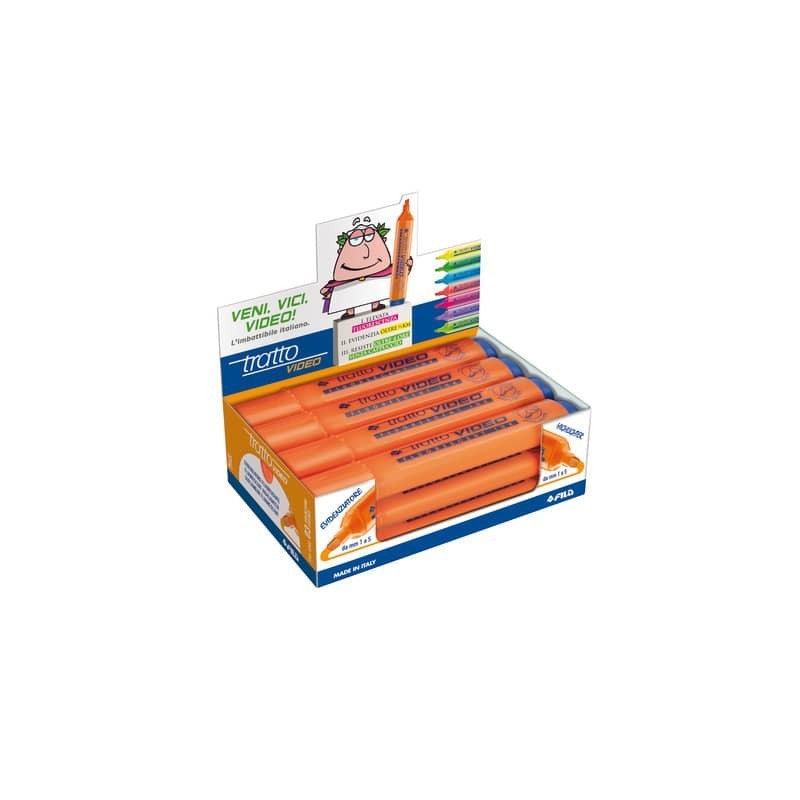 Evidenziatore TRATTO Video 1-5 mm arancione F830203 (Conf.12)