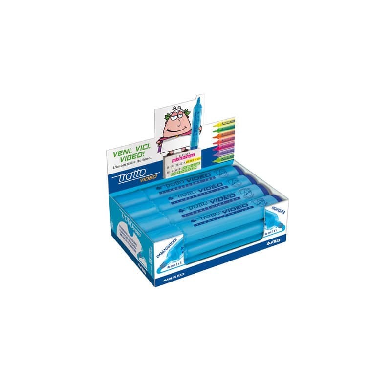 Evidenziatore TRATTO Video 1-5 mm azzurro F830205 (Conf.12)