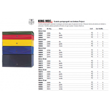 Scatola archivio King Mec Project - dorso 6 - 26x36 cm blu 23404 (Conf.5)