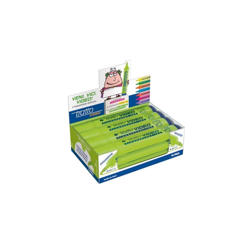 Evidenziatore TRATTO Video 1-5 mm lime  F830209 (Conf.12)