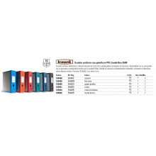 Scatola archivio LEONARDI Combi Box E500 dorso 9 cm azzurro - 29,8x36,2 cm E500AZ
