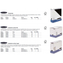 Scatole archivio FELLOWES Bankers Box® System 8,5x36,6x25,8 cm blu/bianco legal 0023701 (Conf.10)