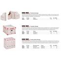 Contenitore 4 scatole King Mec Storage 41x27x43 cm bianco 160300 (Conf.12)