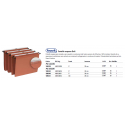 Cartelle sospese per cassetto Favorit Defi interasse 33 cm arancione fondo V Conf. 25 pezzi  400126765