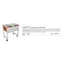 Carrello per cartelle sospese DELTA grigio - 65x45x70 cm 4000