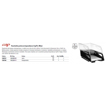 Vaschetta CepPro Maxi CEP in polistirene impilabile in verticale o a scalare trasparente 38,7x26,5x11,5 cm 1002200111 (Conf.6)