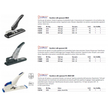 Cucitrice alti spessori Turikan FL HD23 S20 grigio, inserti blu fino a 170 fogli mm. 382x85x245 - 0322