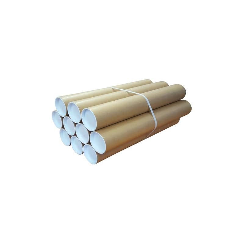Tubi per la spedizione 50x760 mm avana Conf. 10 pezzi - 12649001