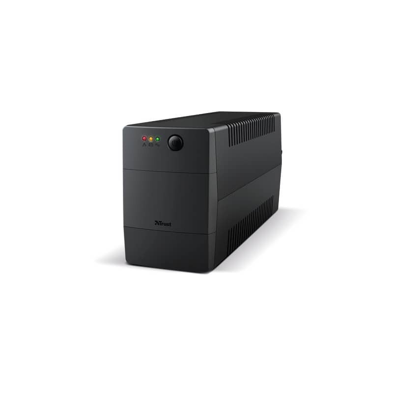 Gruppo di continuità (UPS) PAXXON 800VA Trust con batteria integrata - 2 prese nero - 23503