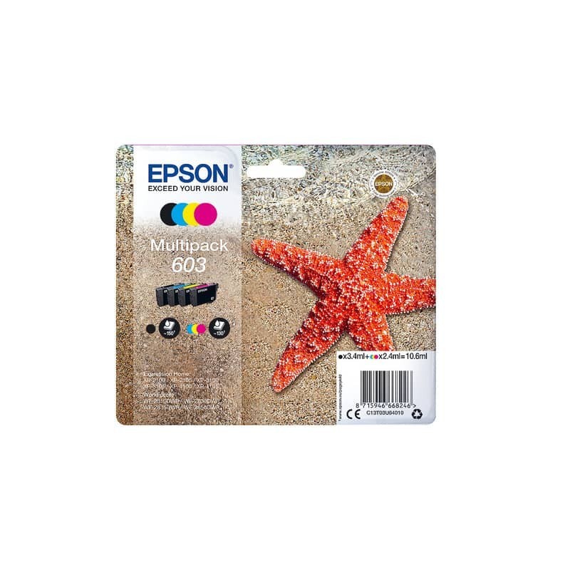 Cartuccia Inkjet Epson 603 Nero/ciano/magenta/giallo 4 colori C13T03U64020