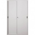 Armadio in metallo a porte scorrevoli 612 - 120x45x200 cm Tecnical 2 grigio