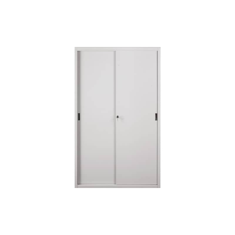Armadio in metallo a porte scorrevoli 612 - 120x45x200 cm Tecnical 2 grigio