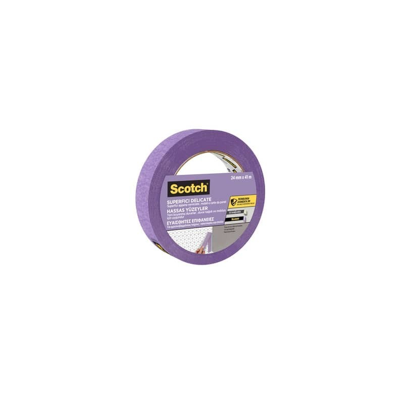 Nastro di mascheratura per superfici delicate Scotch® 2080 24 mm x 41 m viola - 7100289894
