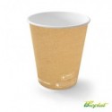 Bicchiere 9 oz (300 ml)  in cartoncino Bio Scatolificio del Garda Avana - Conf. 50 pezzi - 311-65