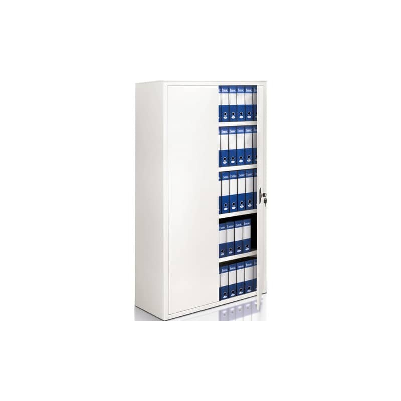 Armadio in metallo a porte battenti 610 - 100x45x200 cm Tecnical 2 bianco