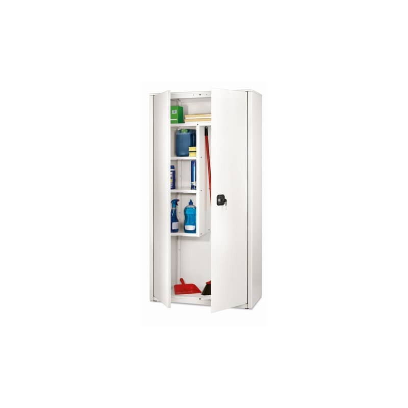 Armadio multiuso a porte battenti Tecnical 2 BA-90-TRA - con divisore verticale 90x41x181,5 cm bianco