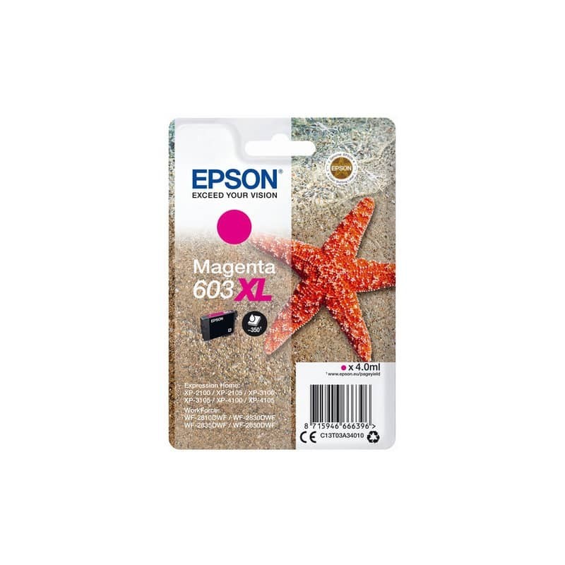 Cartuccia Epson 603 XL magenta  C13T03A34010