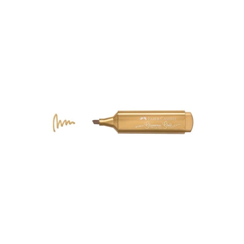 Evidenziatore Textliner 46 tratto 1-2-5 mm Faber-Castell metallic oro - 154650