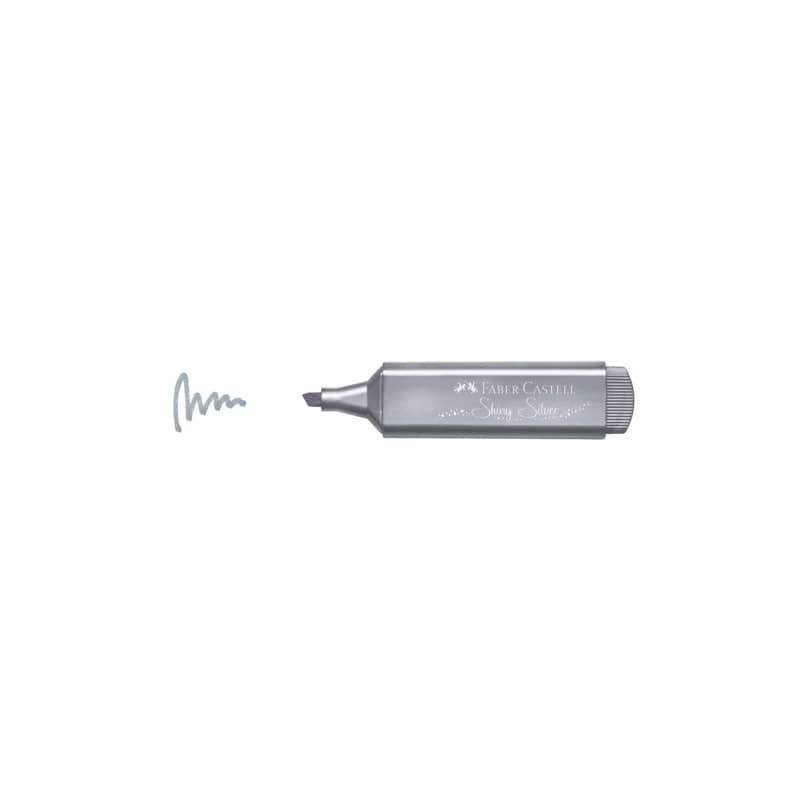 Evidenziatore Textliner 46 tratto 1-2-5 mm Faber-Castell metallic argento - 154661