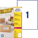 Etichette in carta riciclata bianca per buste e pacchi Avery 199,6x289,1 mm 1 et/foglio - Laser cf. 100 ff LR7167-100
