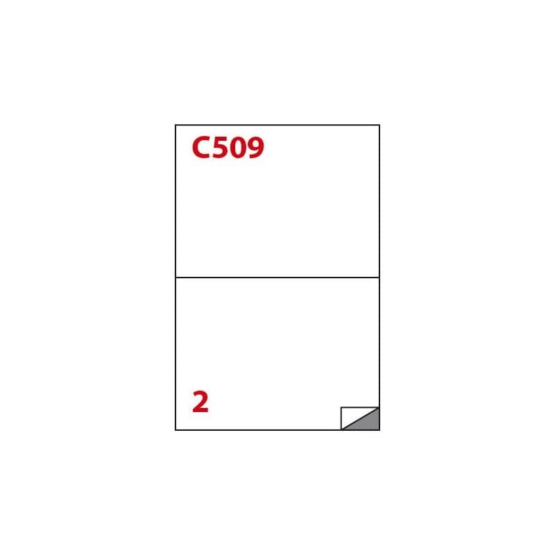 Etichette bianche autoadesive Markin Copiatabu C509 Super Permanente 210x148 mm 2 et/foglio cf. 100 ff A4 X210C509SP