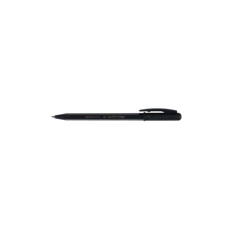 Penne a sfera Tratto 1Uno Green Plastic punta 1 mm - tratto 0,5 mm - nero Conf. 50 pezzi - F838303