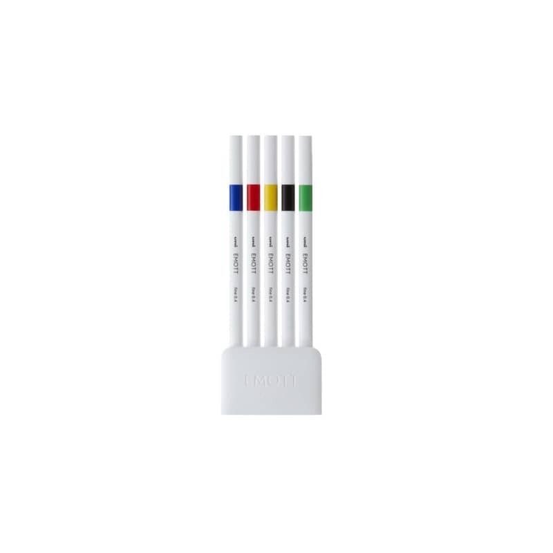 Fineliner Uni Emott  - 0,4 mm - vivid color - conf. 5 pezzi - M PEM-SY 5C 1