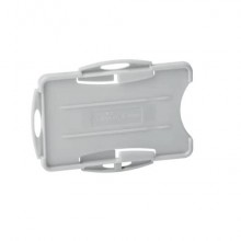 Portabadge Q-Connect plastica 90x60 mm con clip apertura laterale Confezione  da 25 pezzi - KF01562