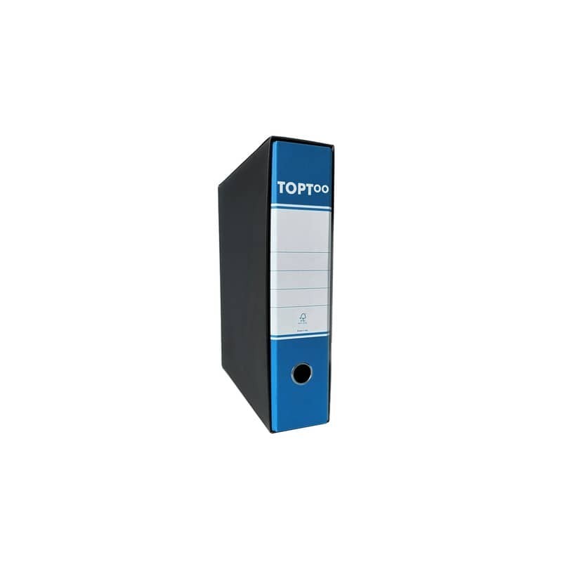 Registratore protocollo con custodia TOPToo dorso 8 cm - 23x33 cm nero - FMCRTP8NE (Conf.6)
