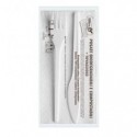 Set forchetta + coltello + tovagliolo Dopla Bis ESTABIO - 33x33 cm 2 veli - conf 100 pezzi - 3907
