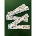 Palette da caffè Dopla Green in legno avana 124 mm - imbustate singolarmente - conf. 100 pezzi - 5044 (Conf.2)