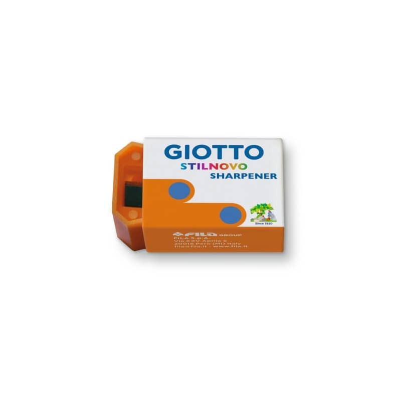 Temperamatite Giotto Stilnovo Sharpener 1 foro - colori assortiti fluo - conf. 60 pezzi - 240000