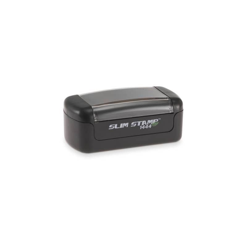 Timbro di testo preinchiostrato Trodat tascabile - Slim Stamp 1444 compatibile Brother - 12x41 mm - 147620