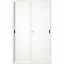 Armadio in metallo a porte scorrevoli 612 - 120x45x200 cm Tecnical 2 bianco