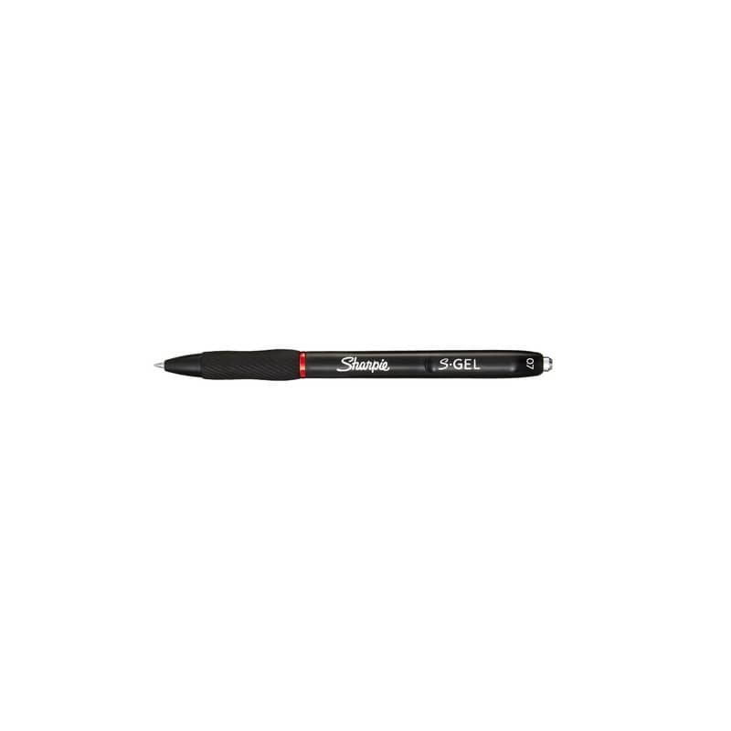 Penna gel a scatto Sharpie S-Gel - punta media 0,7 mm - rosso 2136599 (Conf.12)