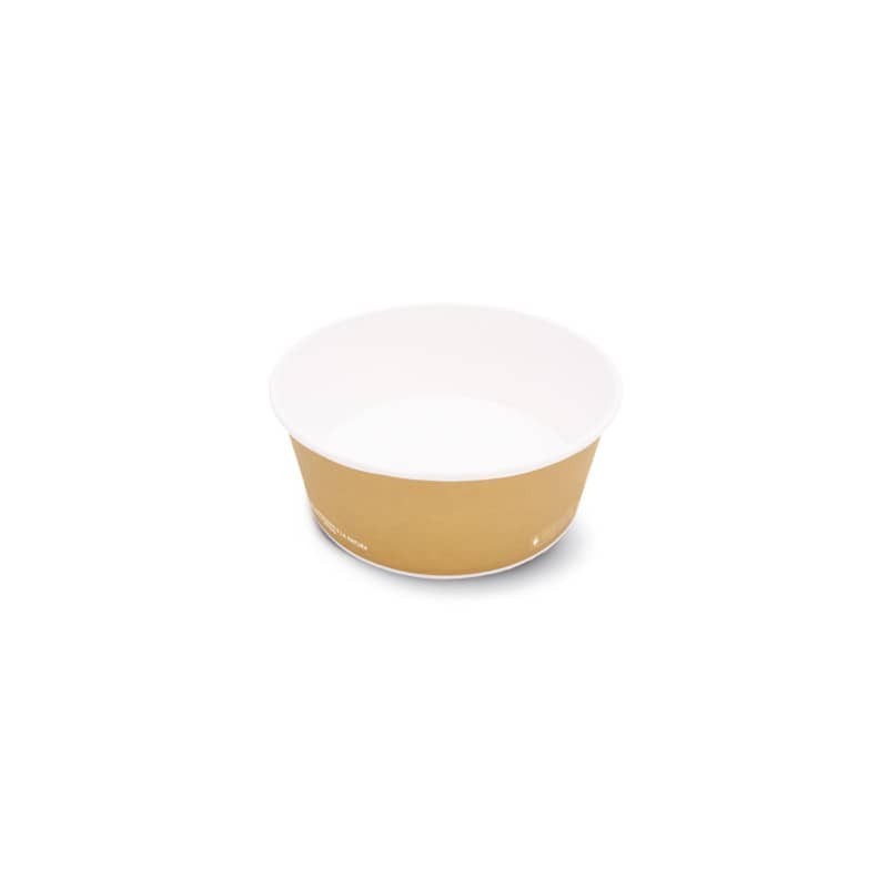 Contenitore Fast Food Scatolificio del Garda S120 Biopol laminato Biopolimero Ø185xH.66 mm avana cf. 40 pezzi S120-65