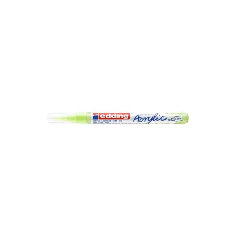 Marcatore acrilico Edding 5300  - punta tonda 1-2 mm tratto fine - verde pastello - E-5300 917