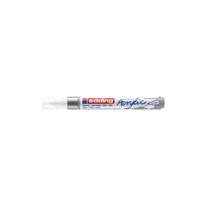 Marcatore acrilico Edding 5100 - punta tonda 2-3 mm tratto medio - argento - E-5100 923