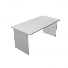 Scrivania piano grigio 120x80xH.72 cm gamba a pannello in melaminico in tinta linea Presto Artexport - 004PAN/9