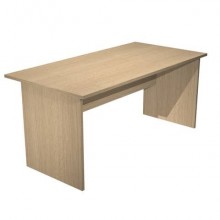 Scrivania piano rovere 160x80xH.72 cm gambe a pannello in melaminico in tinta linea Presto Artexport - 003PAN/C
