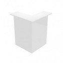 Bancone reception angolare 90° bianco 76x76xH.117 cm in melaminico linea Musa Artexport - 2824-COR/3